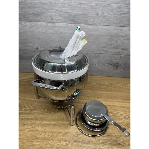 All-Clad 3 Qt Fondue Set W/Ceramic Insert - Gourmet Accessories ~New No Box - Picture 1 of 7
